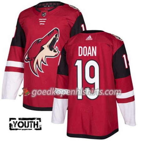 Arizona Coyotes Shane Doan 19 Adidas 2017-2018 Maroon Authentic Shirt - Kinderen